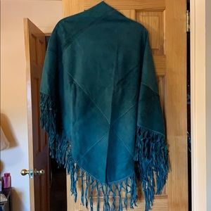 Italian suede cape